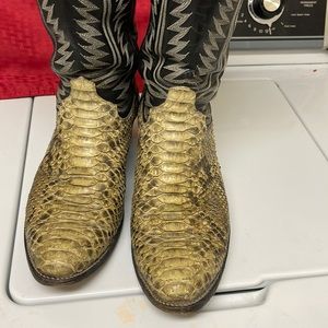 Mens snakeskin boots